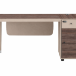 Bureau de bureau avec caisson et tiroir à code – 140x60 cm
