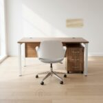 Bureau Professionnel 160x80 cm Bois MDF avec Caisson Mobile - Style Moderne – Image 6