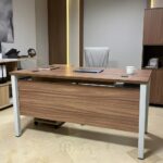 Bureau Professionnel 160x80 cm Bois MDF avec Caisson Mobile - Style Moderne – Image 4