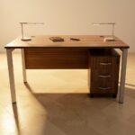 Bureau Professionnel 160x80 cm Bois MDF avec Caisson Mobile - Style Moderne – Image 7