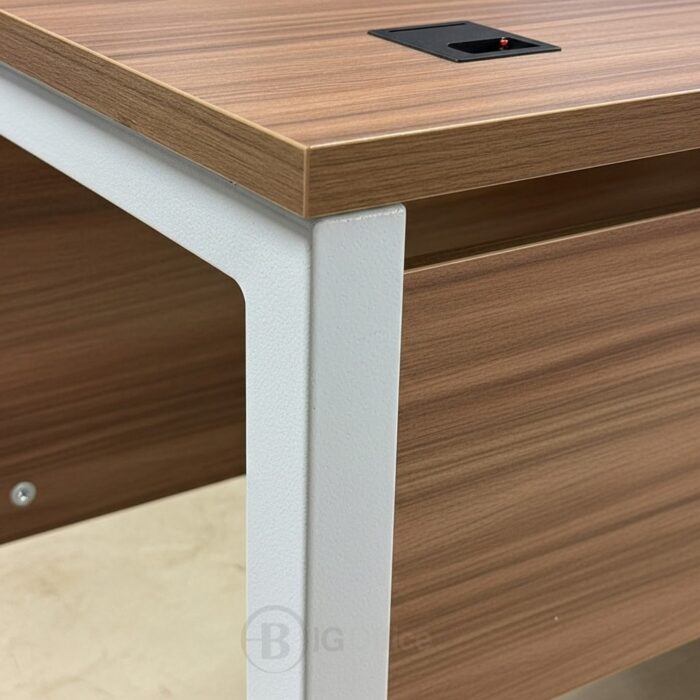 Bureau Professionnel 160x80 cm Bois MDF avec Caisson Mobile - Style Moderne – Image 3