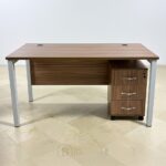 Bureau Professionnel 160x80 cm Bois MDF avec Caisson Mobile - Style Moderne – Image 2