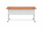 Bureau droit semi-métallique professionnel – plateau MDF et piètement métallique – Image 2