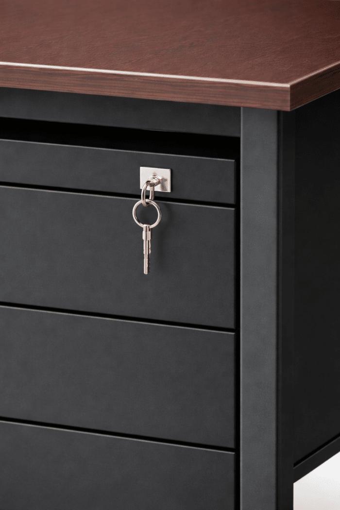 Bureau professionnel série ATLAS 160 × 80 × 75 cm avec caisson – Image 2