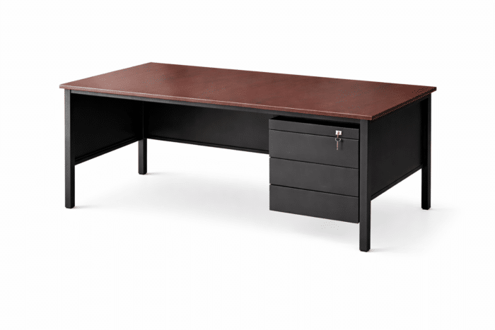 Bureau professionnel série ATLAS 160 × 80 × 75 cm avec caisson – Image 5
