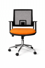 Chaise de bureau opérateur en tissu mesh – Assise rembourrée – Image 2