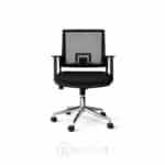 Chaise de bureau opérateur en mesh avec base chromée