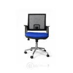 Chaise opérateur ergonomique en mesh avec piètement chromé – Bureau professionnel Maroc