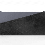 Comptoir de Réception Design en MDF Effet Marbre Noir – Accueil Professionnel Moderne