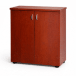 Meuble bas de bureau en MDF 2 portes – Rangement professionnel