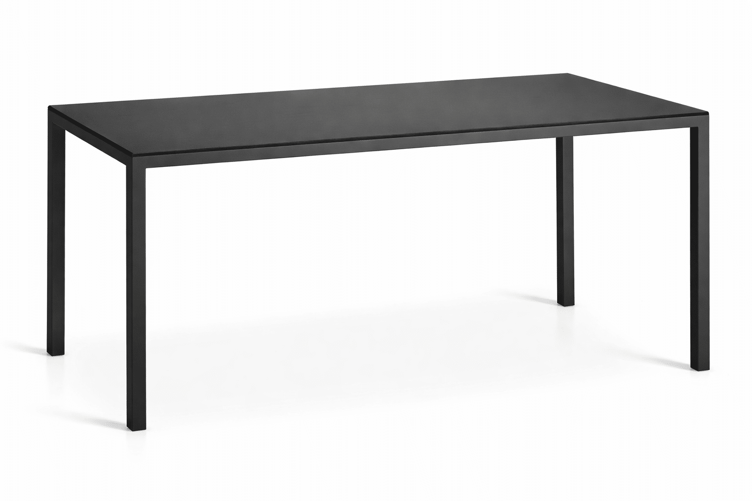 Table bureau moderne métal noir Big Office