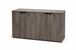Armoire basse de bureau en bois MDF avec portes à clé