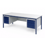 Bureau Atlas 180x80 cm avec 2 caissons – Bureau métallique professionnel