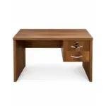 Bureau en bois MDF avec caisson 2 tiroirs – 100×50×75 cm | Bureau compact professionnel