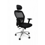 Fauteuil de bureau ergonomique avec accoudoirs réglables – dossier mesh