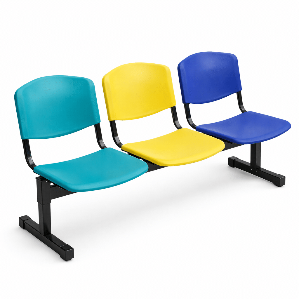 Banquette salle d'attente 3 places Maroc PVC
