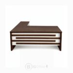 Bureau de direction en bois MDF avec retour mobile – 160x80 cm