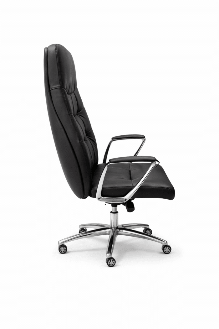 Fauteuil de direction en similicuir noir – Mécanisme double – Image 2