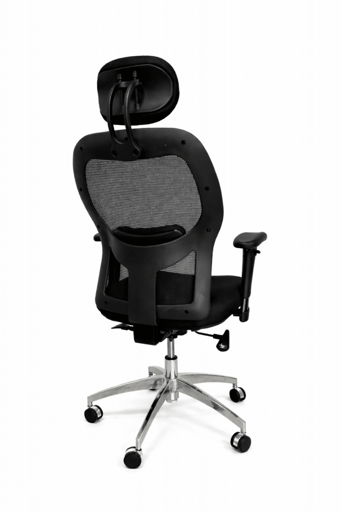 Fauteuil de bureau ergonomique avec accoudoirs réglables – dossier mesh – Image 2