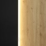 Comptoir d’accueil moderne en bois avec éclairage LED – Image 3
