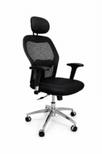 Fauteuil de bureau ergonomique avec accoudoirs réglables – dossier mesh – Image 3