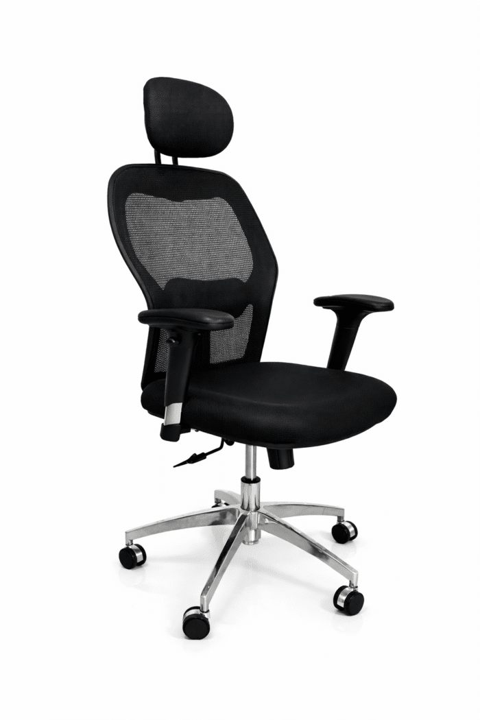 Fauteuil de bureau ergonomique avec accoudoirs réglables – dossier mesh – Image 3