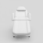Fauteuil esthétique professionnel inclinable – Similicuir blanc – Image 3