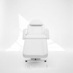 Fauteuil esthétique professionnel inclinable – Similicuir blanc – Image 6