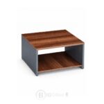 Table Basse 2 Niveaux en Bois MDF 60x60x45 cm – Design Moderne
