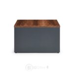 Table Basse 2 Niveaux en Bois MDF 60x60x45 cm – Design Moderne – Image 3