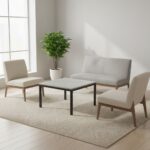 Table basse semi-métallique 60×60×45 cm – Image 6