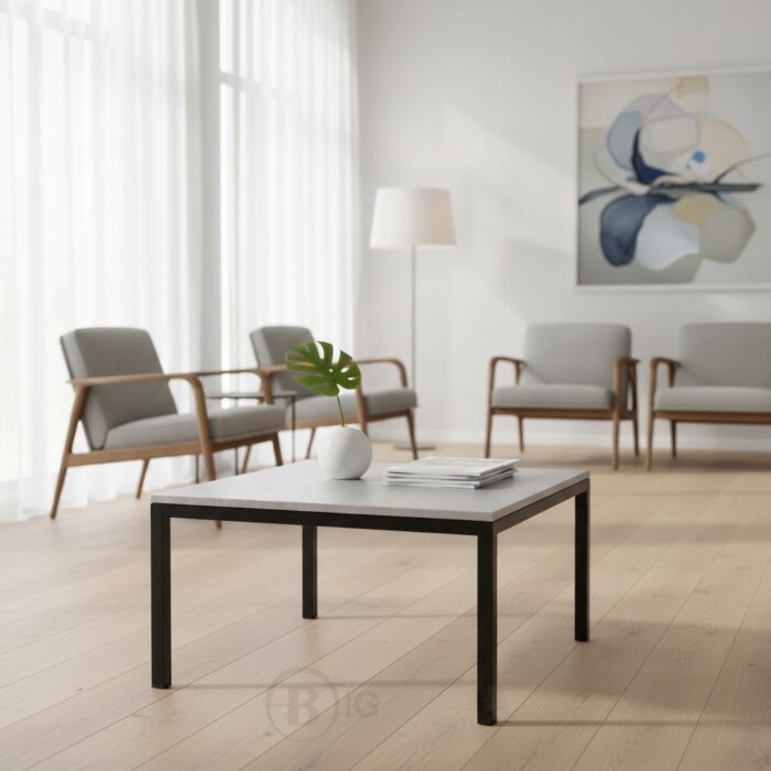 Table basse semi-métallique 60×60×45 cm – Image 8