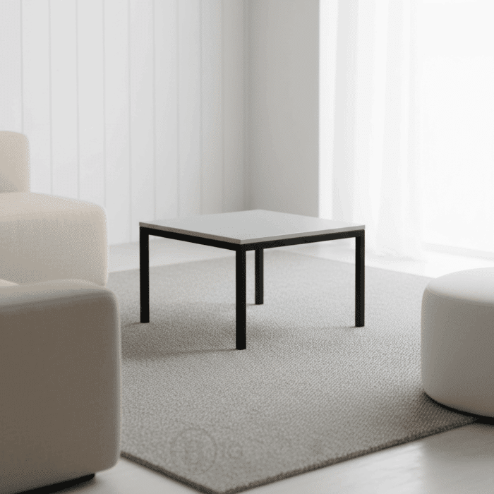 Table basse semi-métallique 60×60×45 cm – Image 4