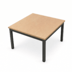 Table basse semi-métallique en MDF