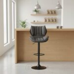 Tabouret en similicuir réglable – Design moderne – Image 3