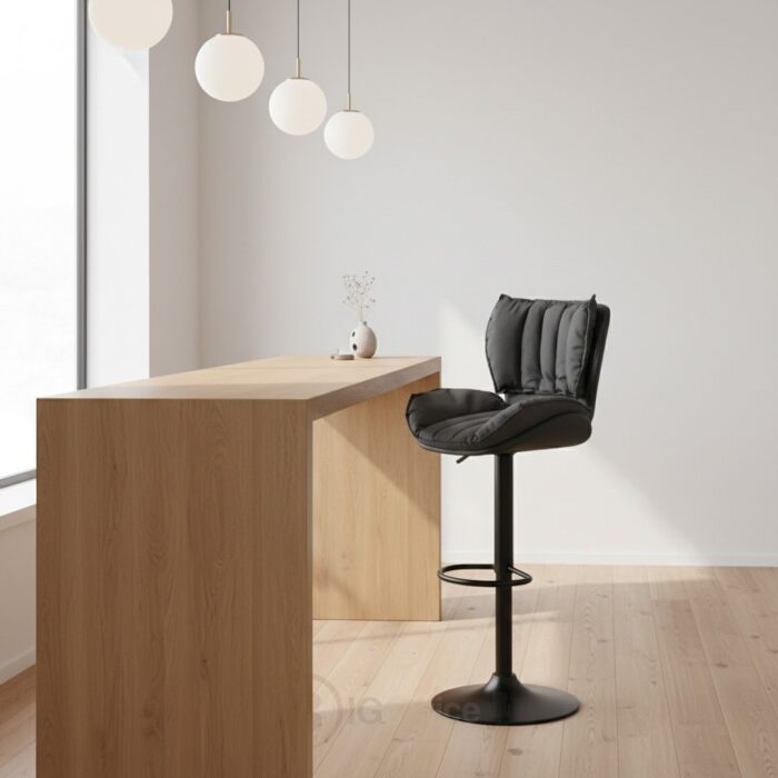 Tabouret en similicuir réglable – Design moderne – Image 6