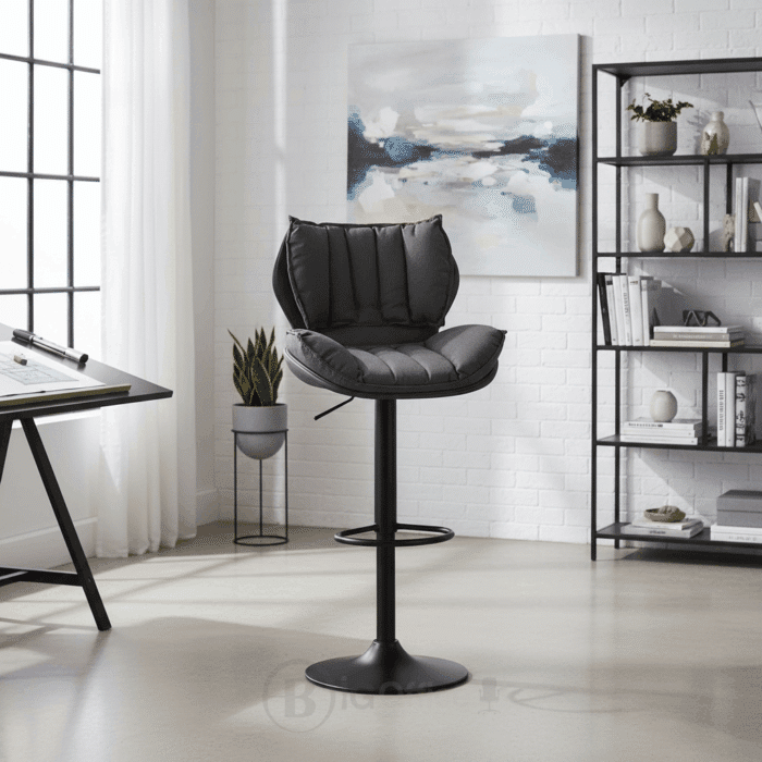 Tabouret en similicuir réglable – Design moderne – Image 8
