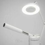Vaporisateur professionnel avec lampe loupe sur pied – soins esthétiques – Image 2