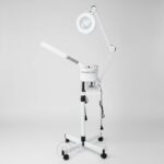 Vaporisateur professionnel avec lampe loupe sur pied – soins esthétiques – Image 6