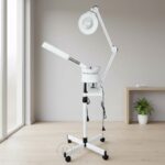 Vaporisateur professionnel avec lampe loupe sur pied – soins esthétiques – Image 7