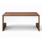 Bureau en bois MDF 140x70 cm avec caisson mobile et passe-câble – Image 2