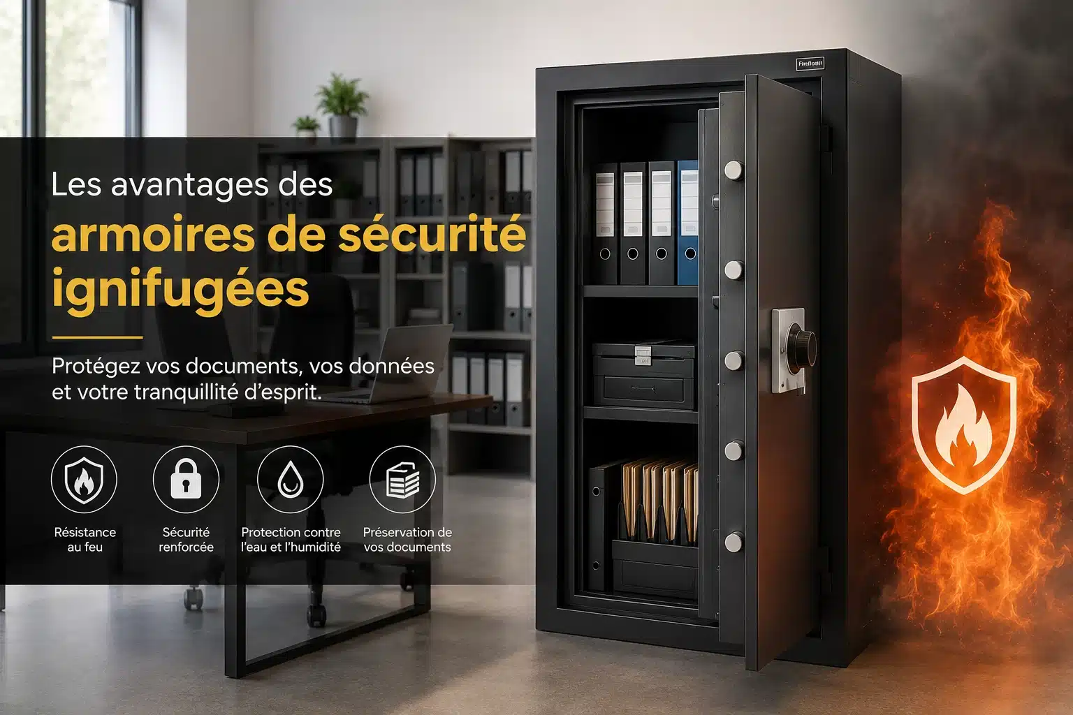 Les avantages des armoires de sécurité ignifugées