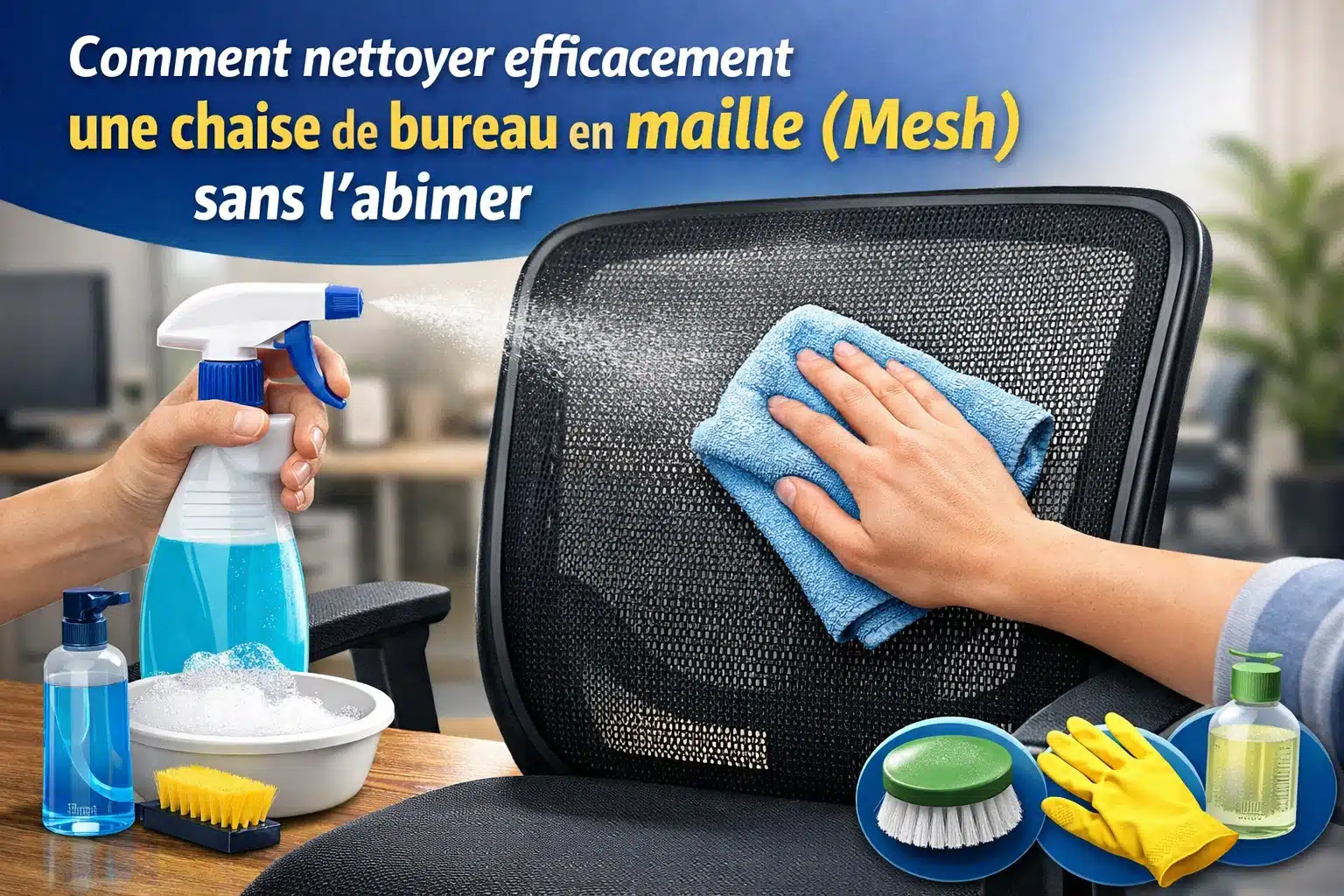 Nettoyer chaise de bureau en maille Mesh