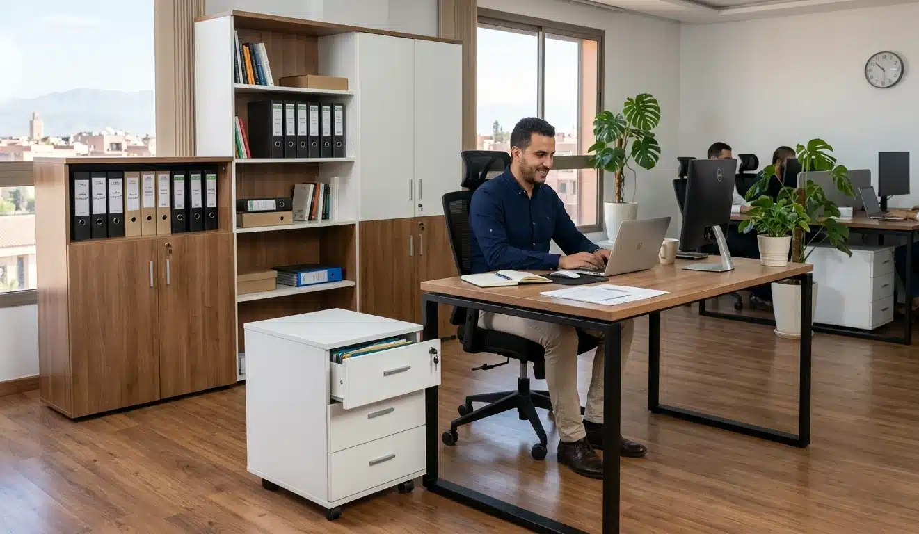 Types de mobilier bureau couverts par la garantie — postes de travail et sièges ergonomiques Maroc
