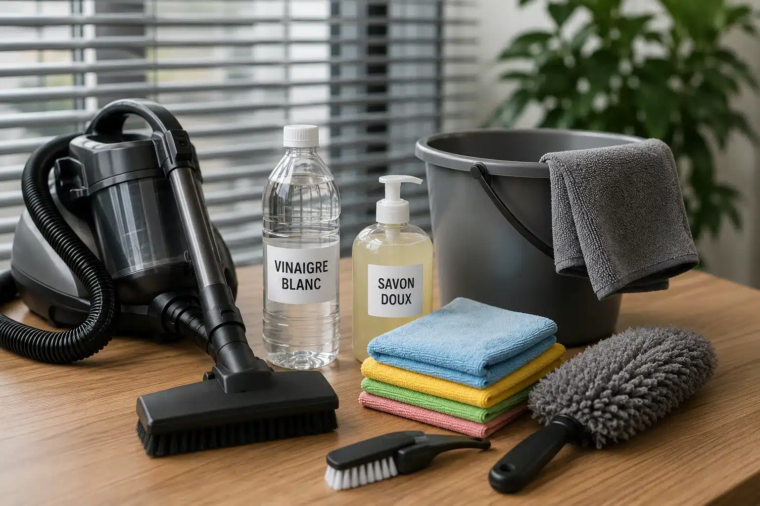 Accessoires pour le nettoyage des stores et rideaux de bureau