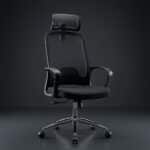 Pack chaise bureau ergonomique mesh + 2 chaises visiteurs noir – Image 7
