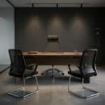 Pack chaise bureau ergonomique mesh + 2 chaises visiteurs noir – Image 11