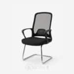 Pack chaise bureau ergonomique mesh + 2 chaises visiteurs noir – Image 18