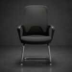 Pack chaise bureau ergonomique mesh + 2 chaises visiteurs noir – Image 14