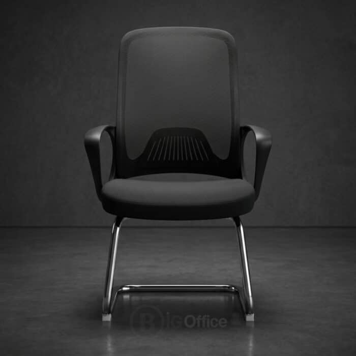 Pack chaise bureau ergonomique mesh + 2 chaises visiteurs noir – Image 14